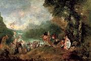 Jean-Antoine Watteau Pilgrimage to the island of cythera china oil painting reproduction